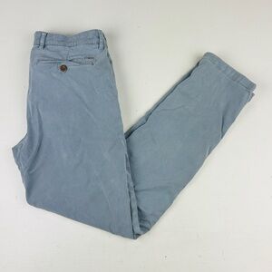 Faherty Coastline Tailored Fit Chino Pants Mens Size 32x32 Blue